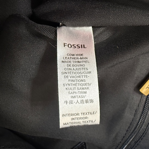 Fossil Sam Black Leather Tote/Shoulder Bag ZB1464001 - Picture 15 of 16